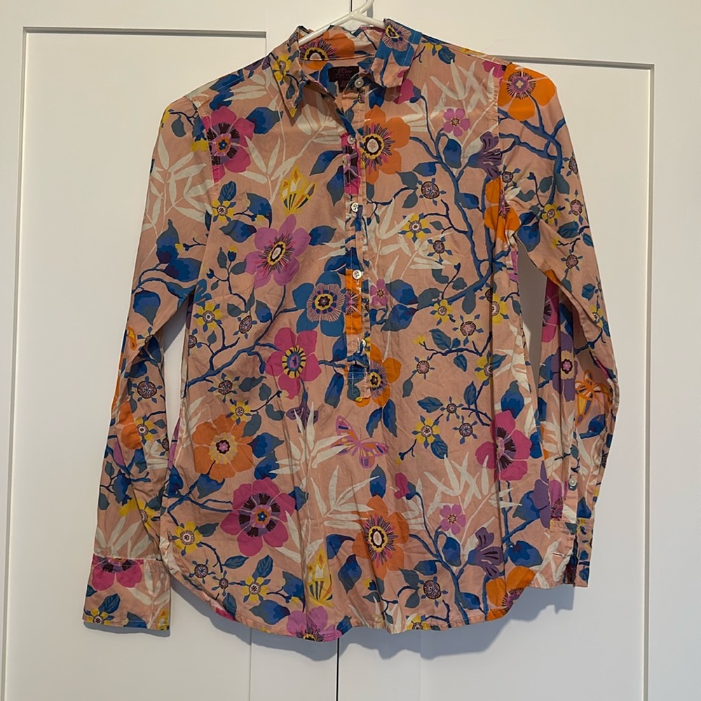 Jcrew Liberty Print top. Size 00.
